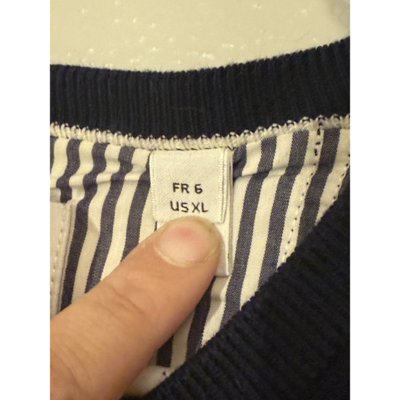 Lacoste Sweater Men's 4 Pullover Navy Blue Long Sleeve CROCODILE Size XLarge - Picture 3 of 5